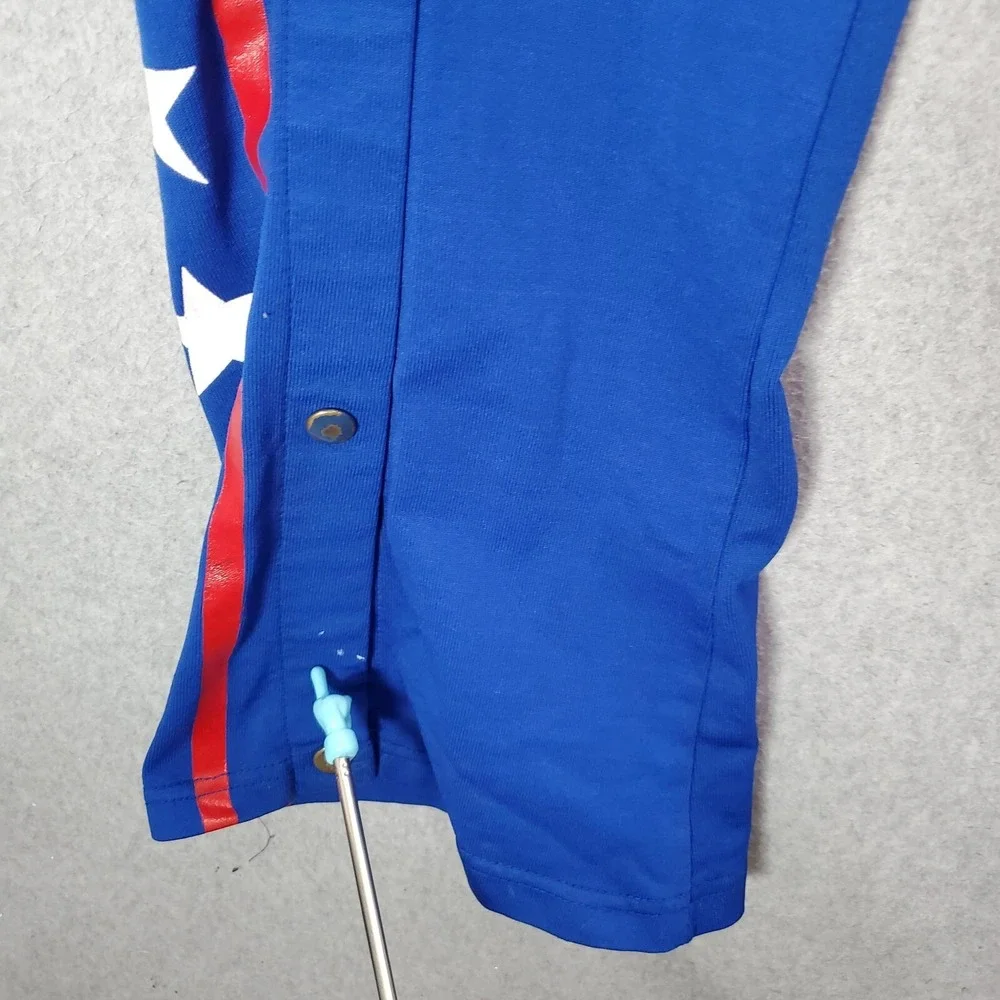 VINTAGE Buddys All Stars Men Activewear Pants 30 Blue Sand Knit 80s USA READ